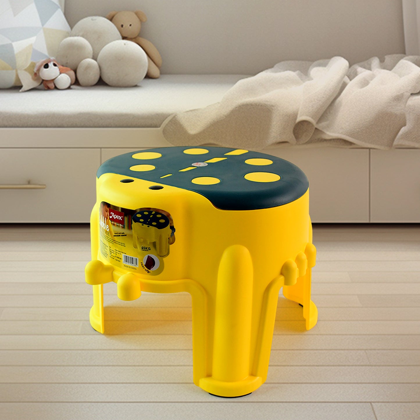 Apex Bubble Kids Stool Durable Plastic Step Stool For Kids (1 Pc)