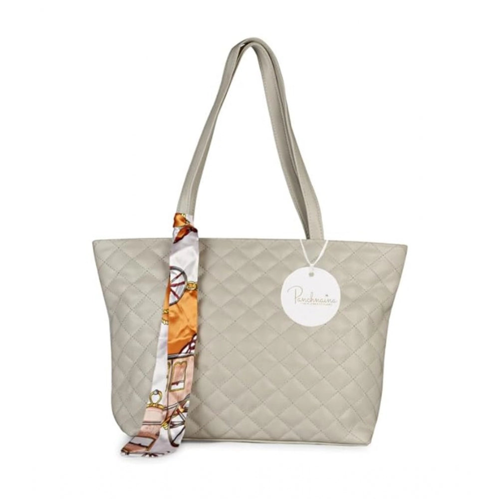 Generic Women's Polyurethane Textured Shoulder Bag (Grey)