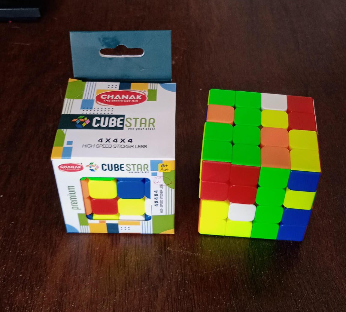 Small Puzzles Cubes 444 High Speed Sticker Less Magic Cube Game Kids And Professionals Magic Cube Puzzle Toy Pack Of 1 8+ Years
