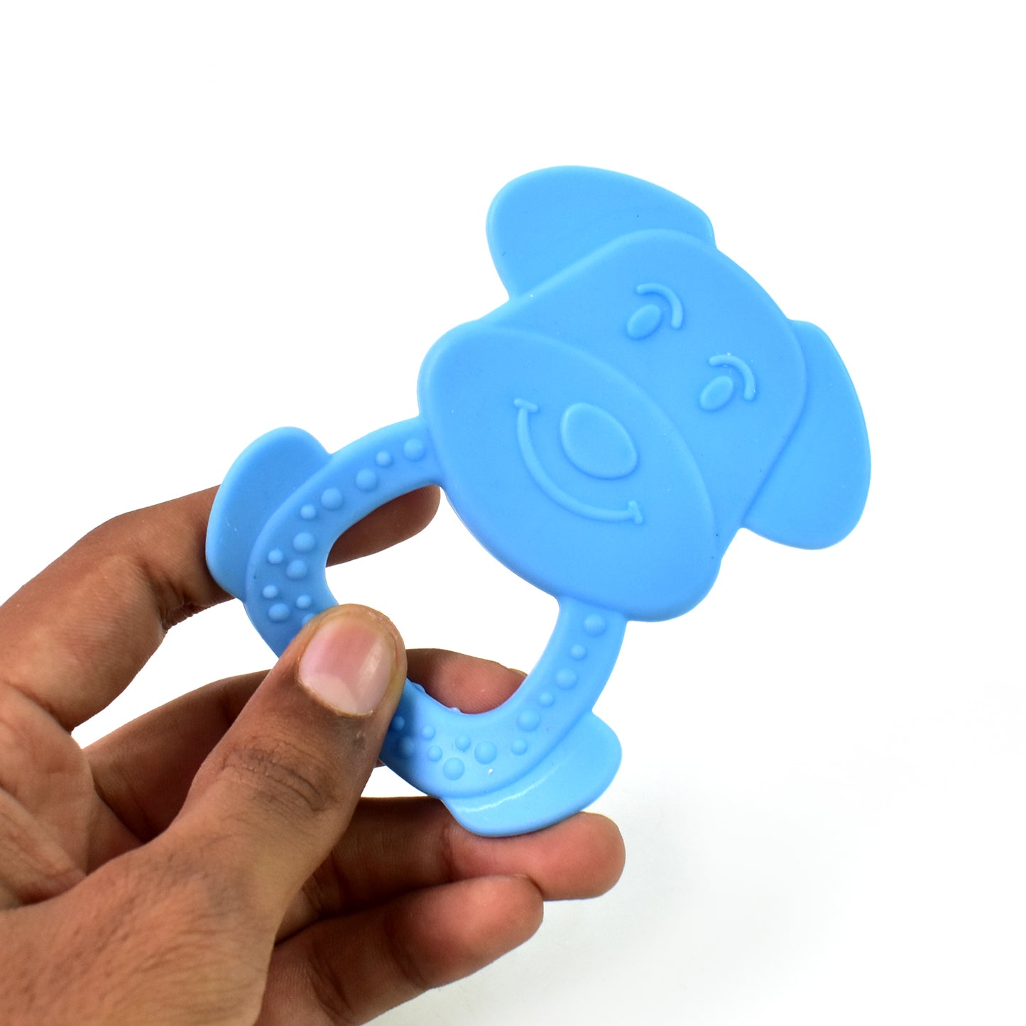 Silicone Baby Teether Pack Of 1 (Mix Design Color)