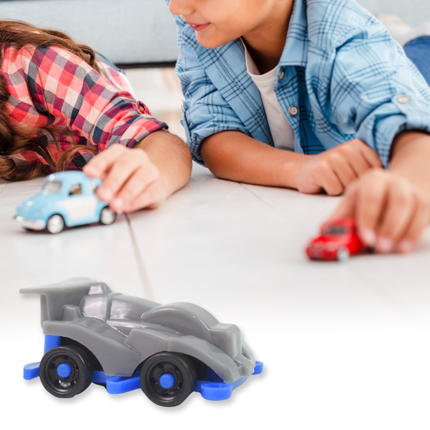 Mini Pull Back Car Aeroplane Plastic Pull Back Car Cartoon Toys (12 Pcs Set)