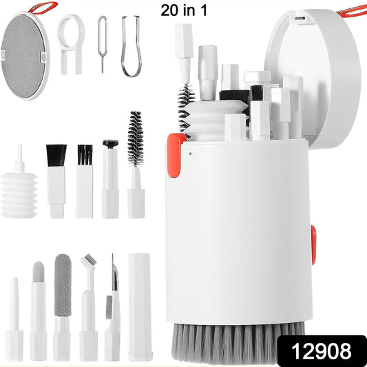 Keyboard Cleaner Kit 20-in-1 Laptop Phone Screen Cleaning Kit Keyboard Cleaning Kit With Electronic Cleaning Brush Spray For Airpods Pro Ipad Iphone Pro Camera Computer Cleaning