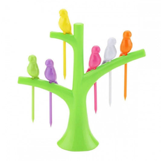 Generic Pack Of_10 Bird Fork Dazzling Colors (Color: Assorted)