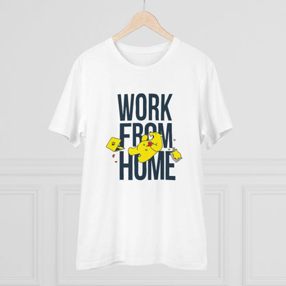 Generic Men's PC Cotton Work From Home Desing Printed T Shirt (Color: White, Thread Count: 180GSM)