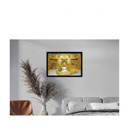 Generic Lord Shiva Painting with Synthetic Photo Frame (Multicolor)
