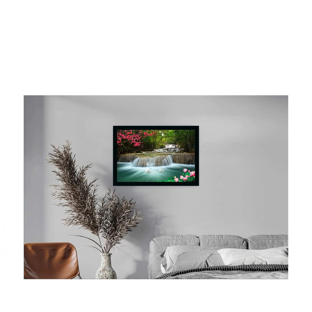 Generic Natural photo Painting with Synthetic Photo Frame (Multicolor)