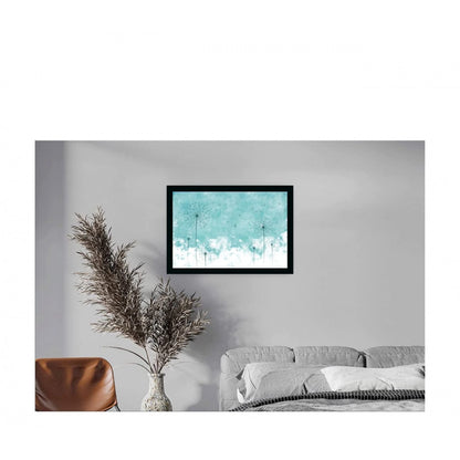 Generic Flower Painting Painting with Synthetic Photo Frame (Multicolor)