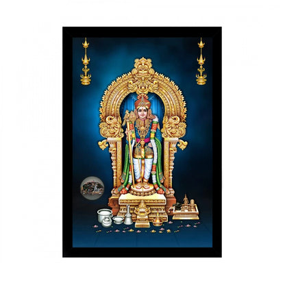 Generic Murugan Painting with Synthetic Photo Frame (Multicolor)