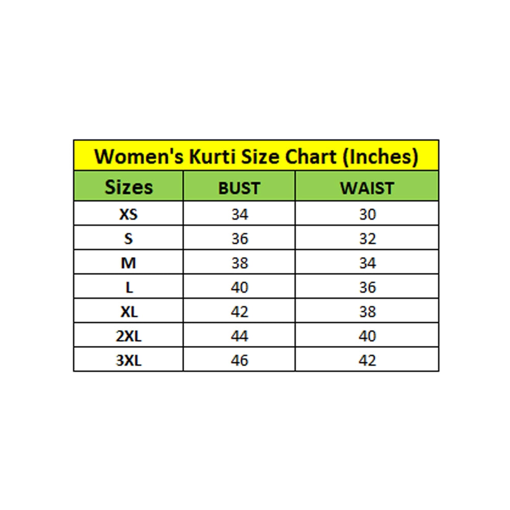 Generic Women's Cotton Blended Printed 3/4th Sleeve Collar Neck Kurti (Purple)