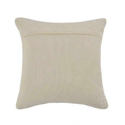Generic Cotton Diamond Handcrafted Pit Loom Cushion Cover 16x16 Inch Pack of 2 (Grey Cream)