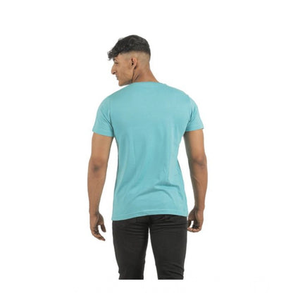 Generic Pack of 2 Men's Casual Cotton Solid Short Sleeve Tshirts (Multicolor)