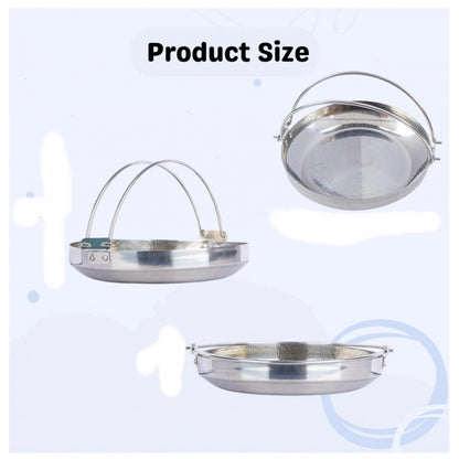 Generic Steel Stainless Steam Bowl with Ergonomic (Silver)