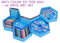 46 Pcs Plastic Art Colour Set With Color Pencil Crayons Oil Pastel And Sketch Pens