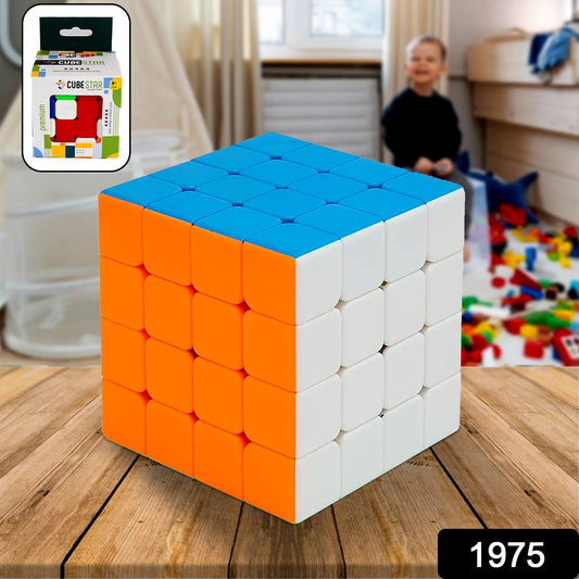 Small Puzzles Cubes 444 High Speed Sticker Less Magic Cube Game Kids And Professionals Magic Cube Puzzle Toy Pack Of 1 8+ Years