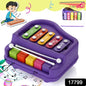 2 In 1 Baby Piano Xylophone Toy For Toddlers 5 Multicolored Key Keyboard Xylophone Piano Preschool Educational Musical Learning Instruments Toy For Baby Kids Girls Boys 3+ Years(1 Pc)